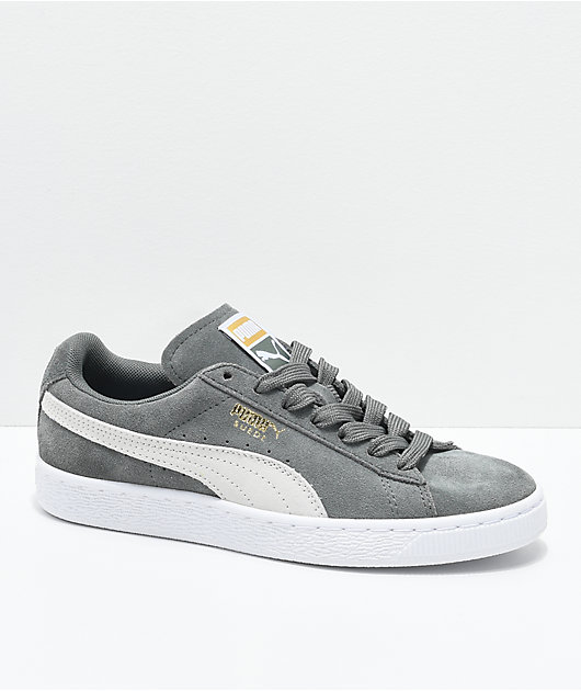 PUMA Suede Classic Agave Green & White Shoes