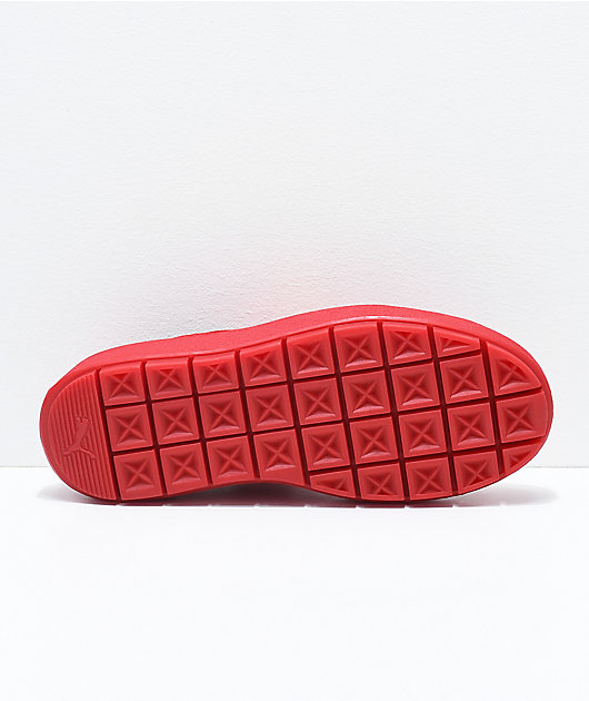 puma red platform sneakers
