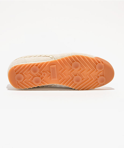 PUMA Women's Arizona Lace Warm White & Caramel Latte Shoes