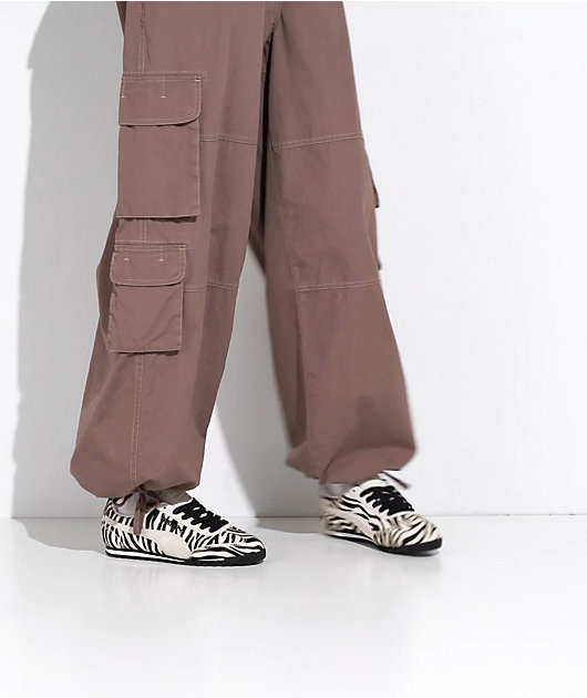 PUMA Women's Arizona Zebra White & Black Shoes video