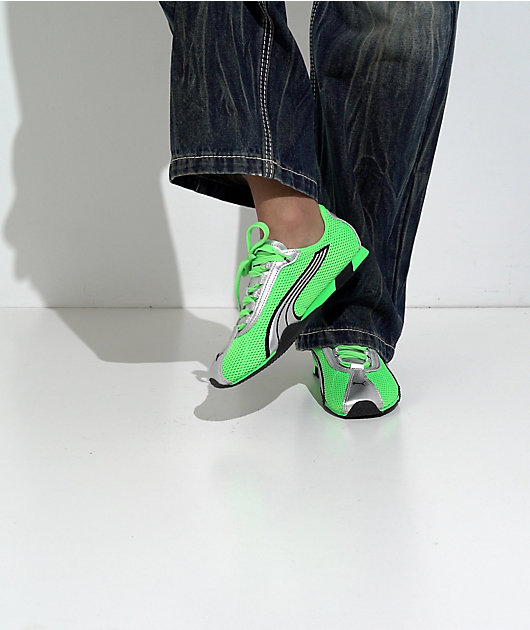 PUMA Women's H-Street OG Fizzy Green & Silver Shoes | Zumiez