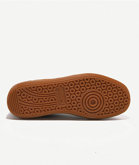 PUMA Women's Palermo Black, Feather Gray & Gum Shoes