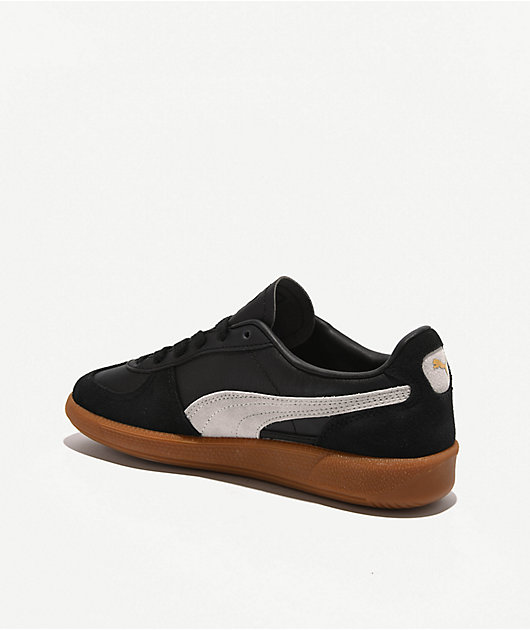 PUMA Women's Palermo Black, Feather Gray & Gum Shoes