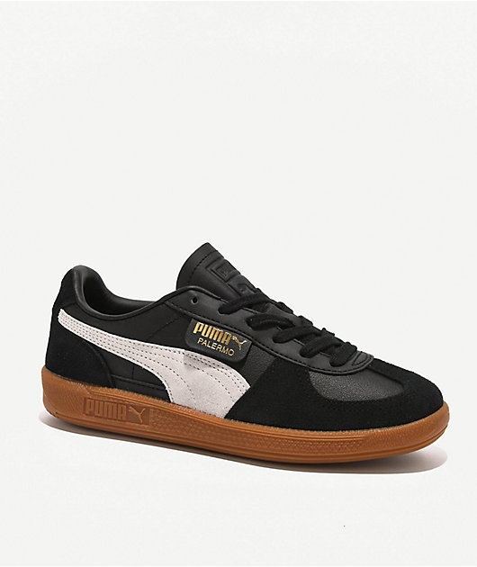 PUMA Women's Palermo Black, Feather Gray & Gum Shoes | Zumiez