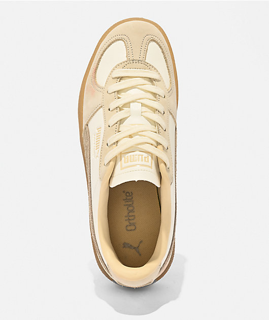 PUMA Women's Palermo Moda Elevated Warm White & Chocolate Shoes