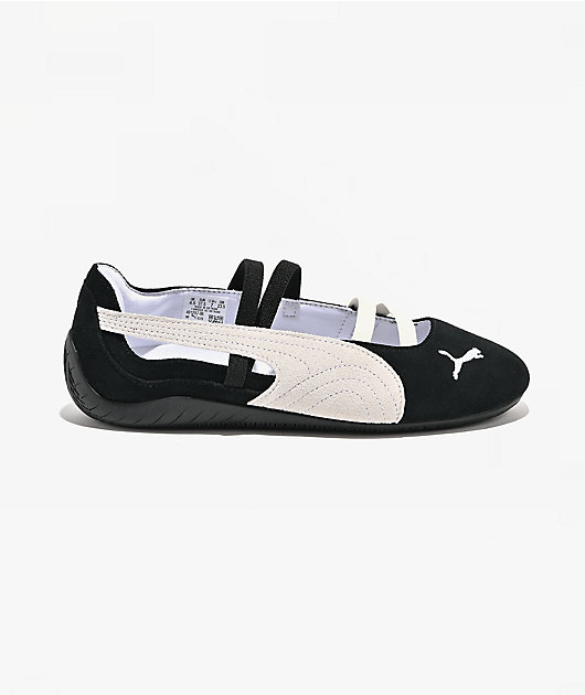 PUMA Women's Speedcat Ballet Black & White Shoes