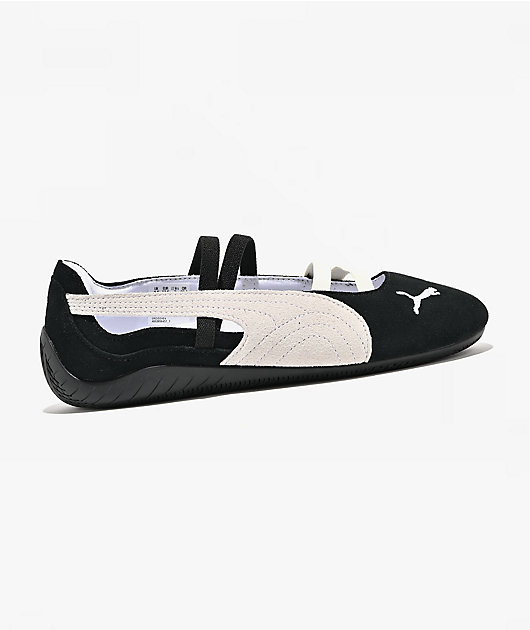 PUMA Women's Speedcat Ballet Black & White Shoes