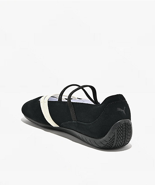 PUMA Women's Speedcat Ballet Black & White Shoes