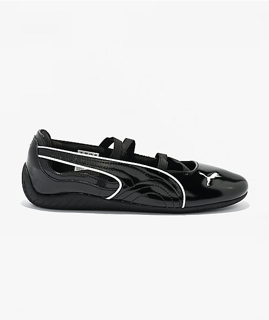 PUMA Women's Speedcat Ballet Glossy Black Shoes