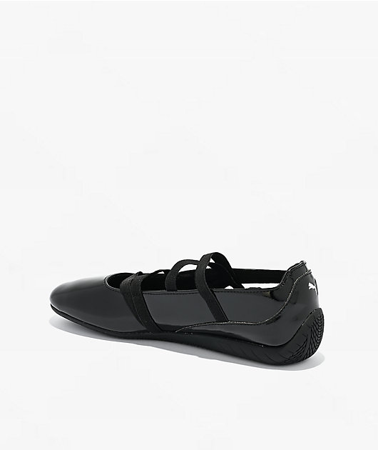 PUMA Women's Speedcat Ballet Glossy Black Shoes