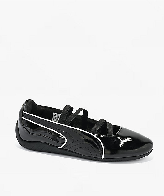 PUMA Women's Speedcat Ballet Glossy Black Shoes