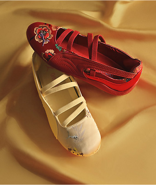 PUMA Women's Speedcat Ballet Silky Cream Shoes
