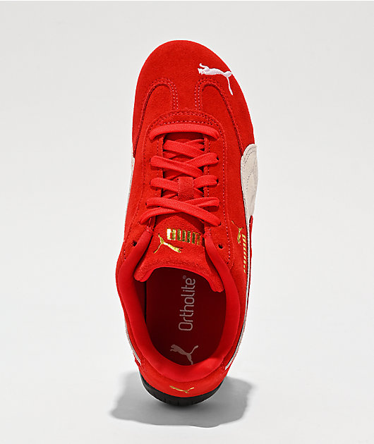 PUMA Women's Speedcat OG For All Time Red & White Shoes | Zumiez