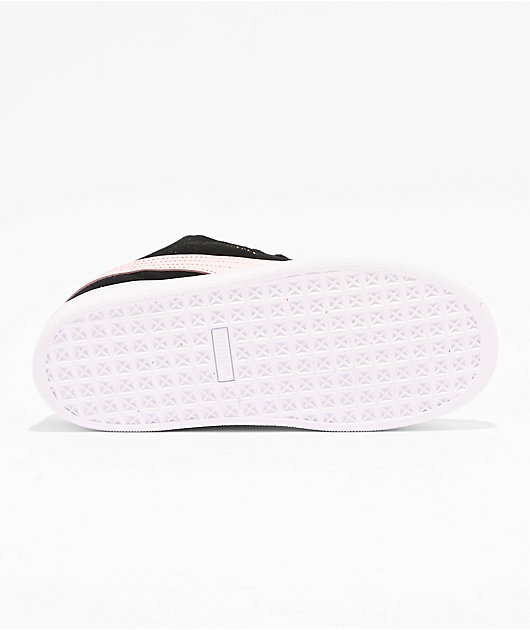 PUMA Women's Suede XL Black & Pink Shoes 