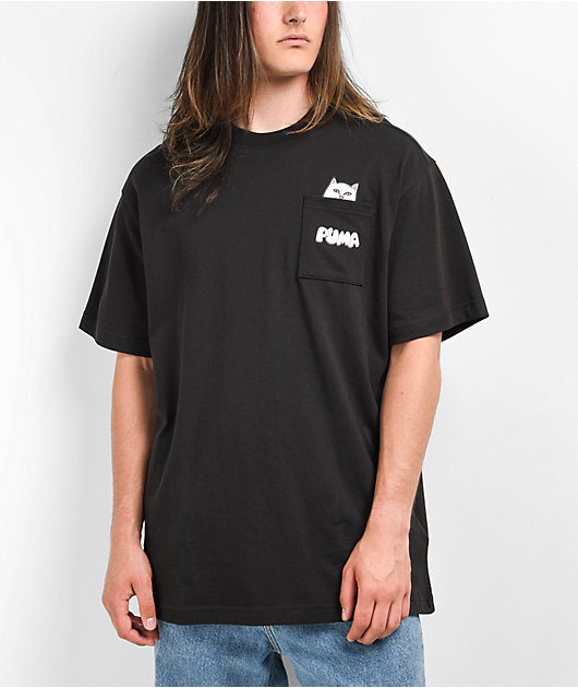 PUMA x RIPNDIP Black Pocket T-Shirt