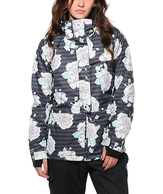floral snowboard jacket