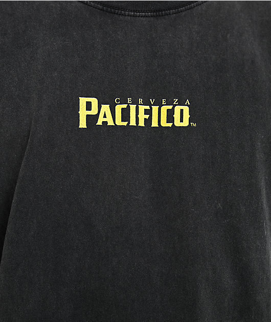Pacifico Land Black Wash T-Shirt