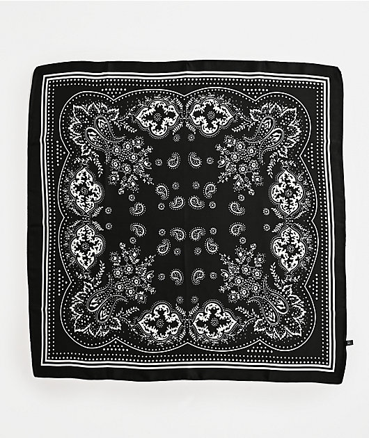 Paisley Black Bandana
