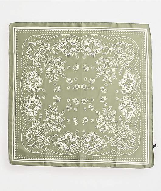 Paisley Green Bandana
