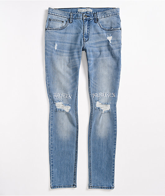 Pantalones de mezclilla Stitch & Rip de Broken Promises