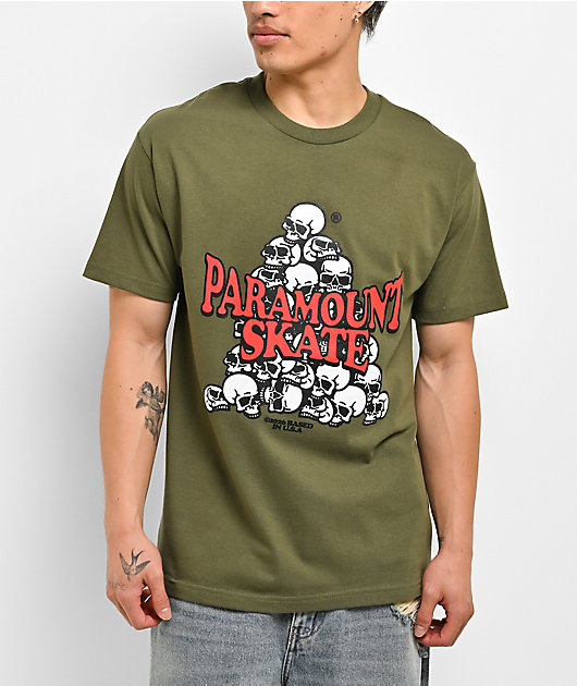 Paramount Skate Program Skate Skull Green T-Shirt