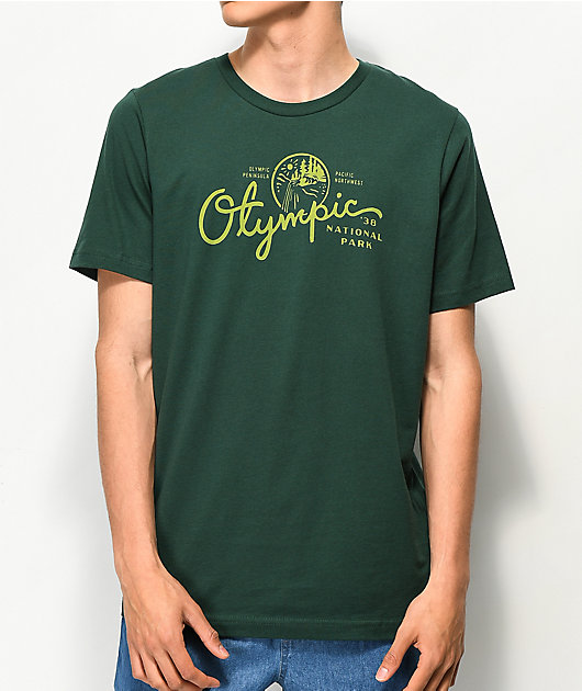 Lys Imidlertid Mysterium Parks Project Olympic 38 Green & Yellow T-Shirt