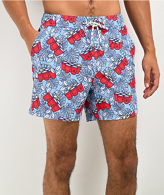 Party Pants Wilmington Blue Board Shorts