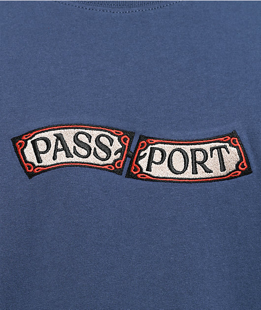 Passport Red Flag Blue T-Shirt