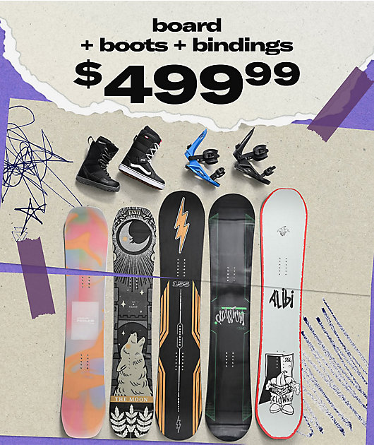 Past Season Snowboard Package