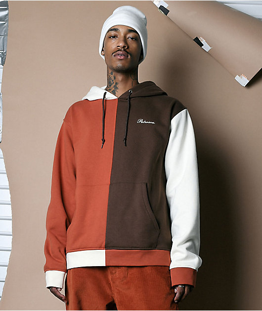 Orange and white hoodie 2025