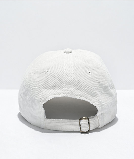 Saint Laurent Logo Embroidered Corduroy Baseball Cap