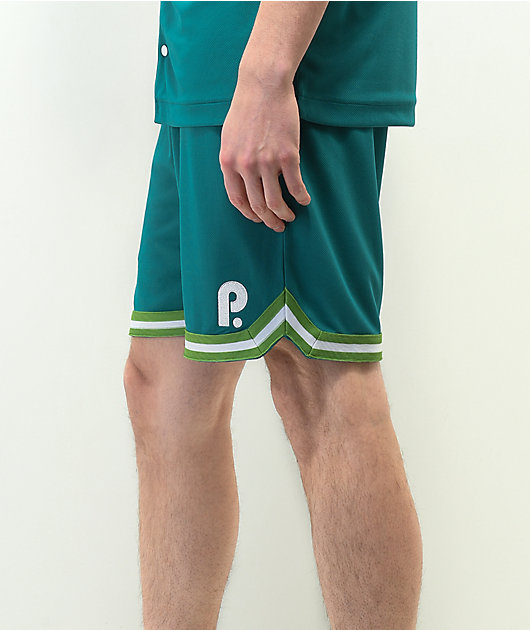 Paterson Courtside Shorts de baloncesto verde azulado