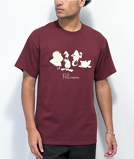 Paterson Enchanted Beasts Burgundy T-Shirt