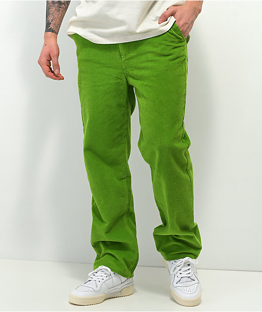 Paterson Wide Leg Green Corduroy Skate Pants | Zumiez Paterson Wide Leg Green Corduroy Skate Pants | Zumiez