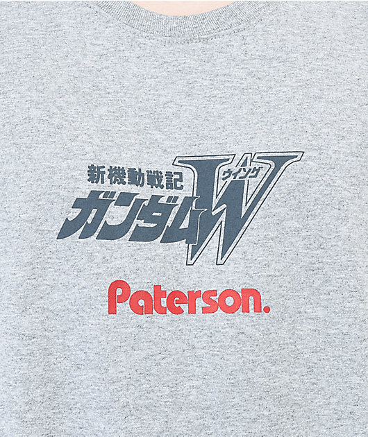 Paterson x Gundam Wing Mercurius Grey T-Shirt 