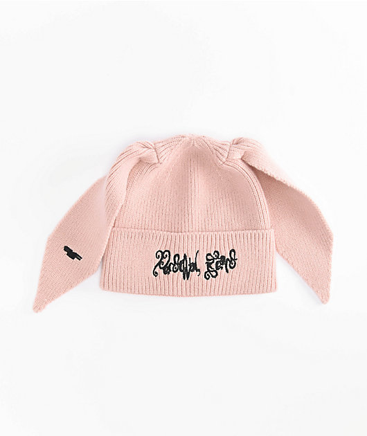 Personal Fears Bunny Ears Pink Beanie