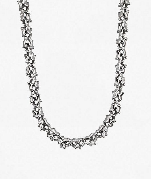 Personal Fears Cyber Link Silver Chain Necklace