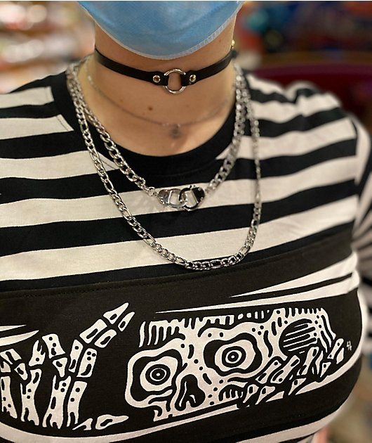 Personal Fears Handcuff 22" Stainless Steel Chain Necklace