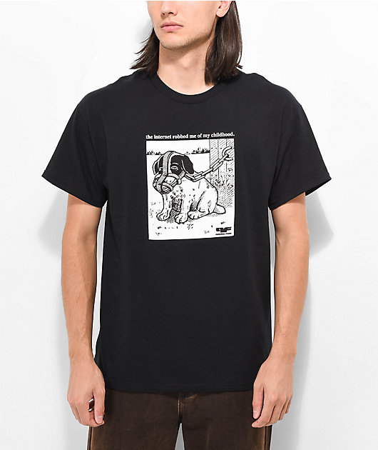 Personal Fears Poor Puppy Black T-Shirt