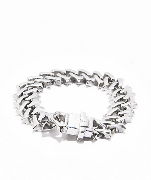 Personal Fears Raptor Link 7" Silver Bracelet