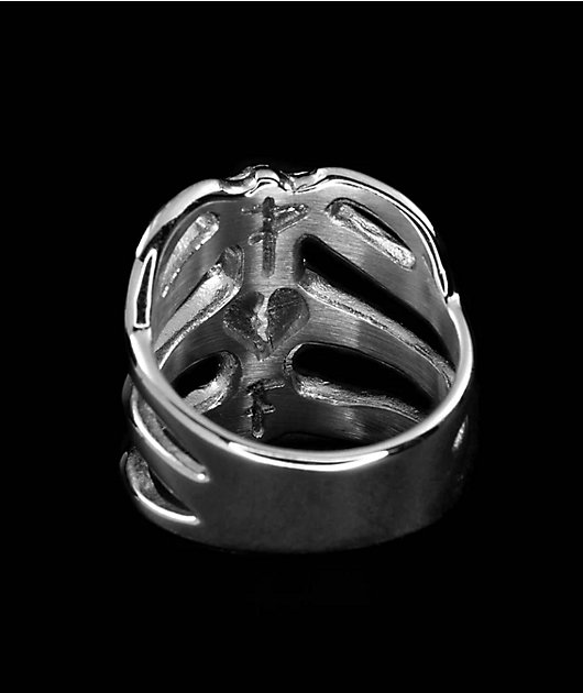 Personal Fears Rib Cage Stainless Steel Ring