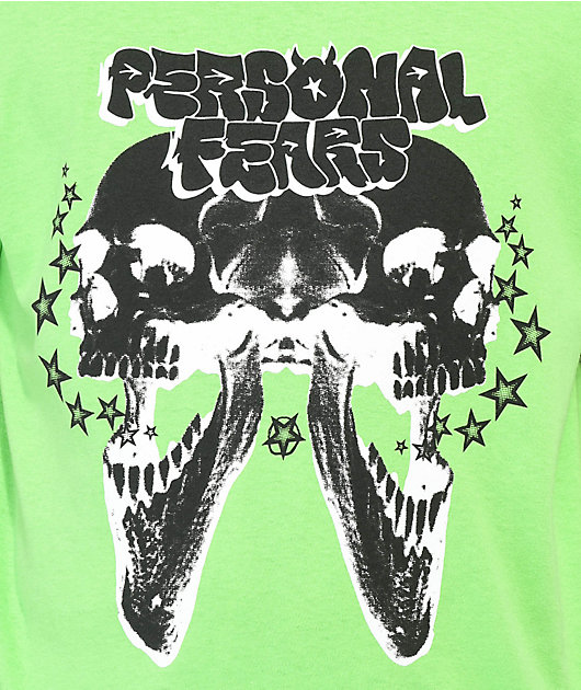 Personal Fears Skull Star camiseta verde lima