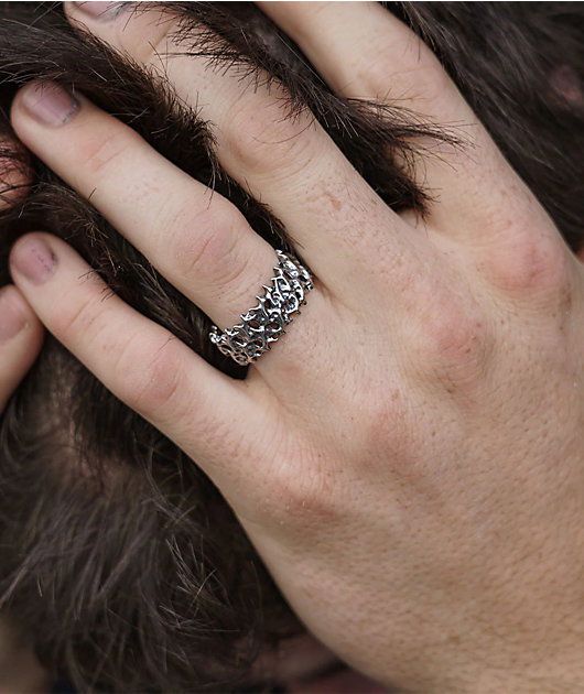 Personal Fears Sludge Silver Ring