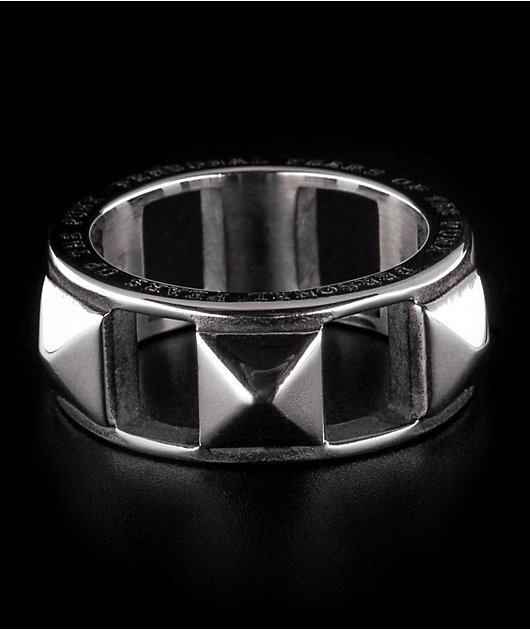 Personal Fears Studded Silver Ring