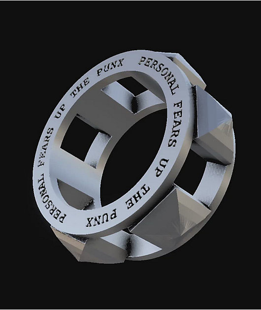 Personal Fears Studded Silver Ring