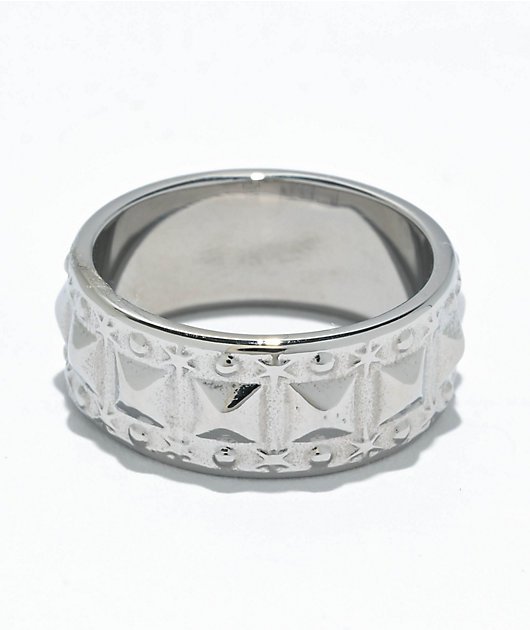 Personal Fears Studded Silver Ring