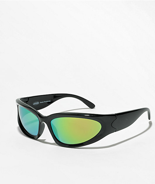 Optimistics Sunglasses in Black/Blue – Petals and Peacocks