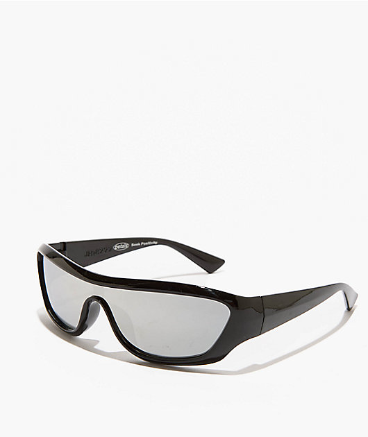 Petals and Peacocks Blazen Black & Silver Sunglasses