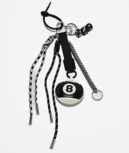Petals and Peacocks Crazy Eights Bag Charm