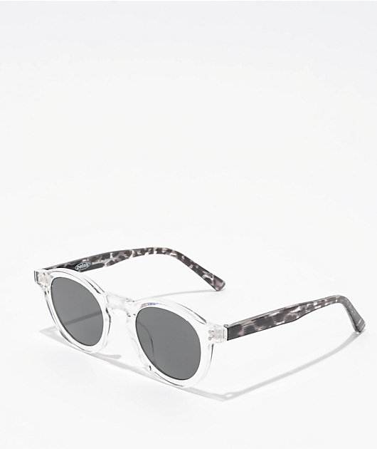 Petals and Peacocks Denor Transparent & Black Tortoise Sunglasses